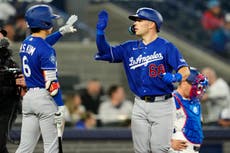 Dalton Rushing pega 2 jonrones y los Dodgers aplastan 14-2 a Azulejos