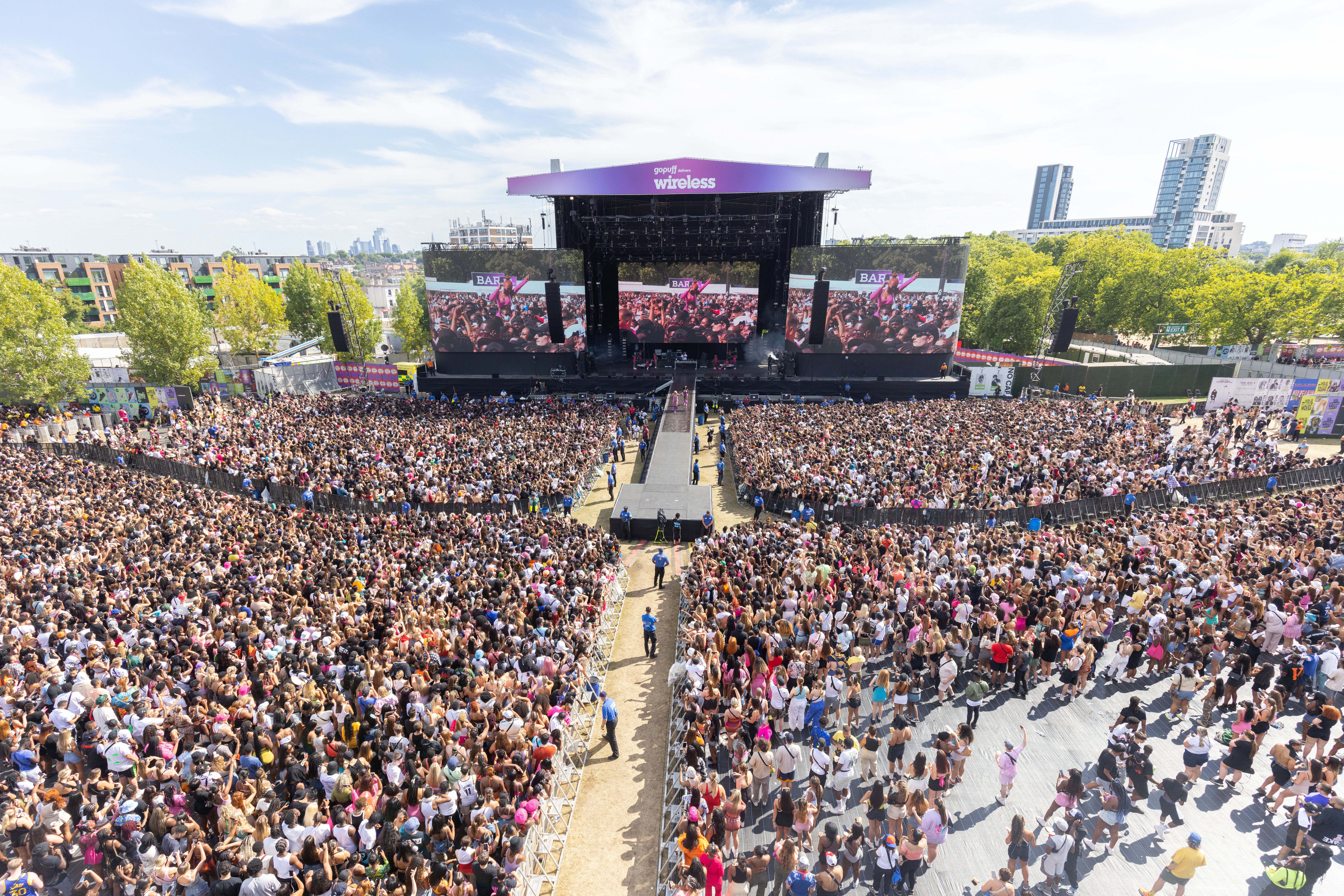 Wireless Festival was due to be held at Finsbury Park in London (PA)