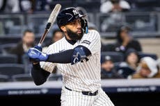 Con dos jonrones de Rosario, Yankees remontan para vencer 5-3 a Atléticos