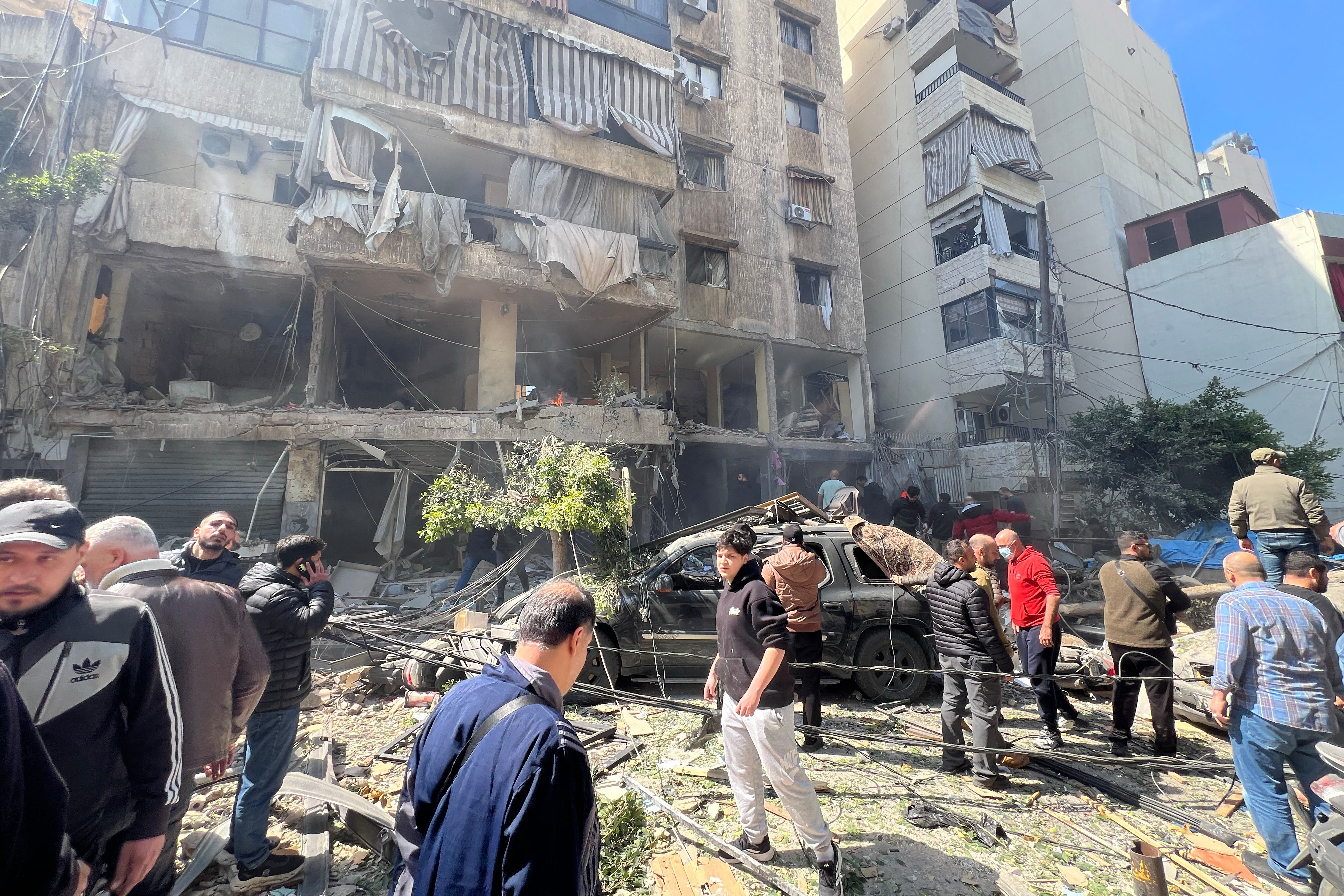 Un periodista sobre el terreno comparó los ataques aéreos con un terremoto