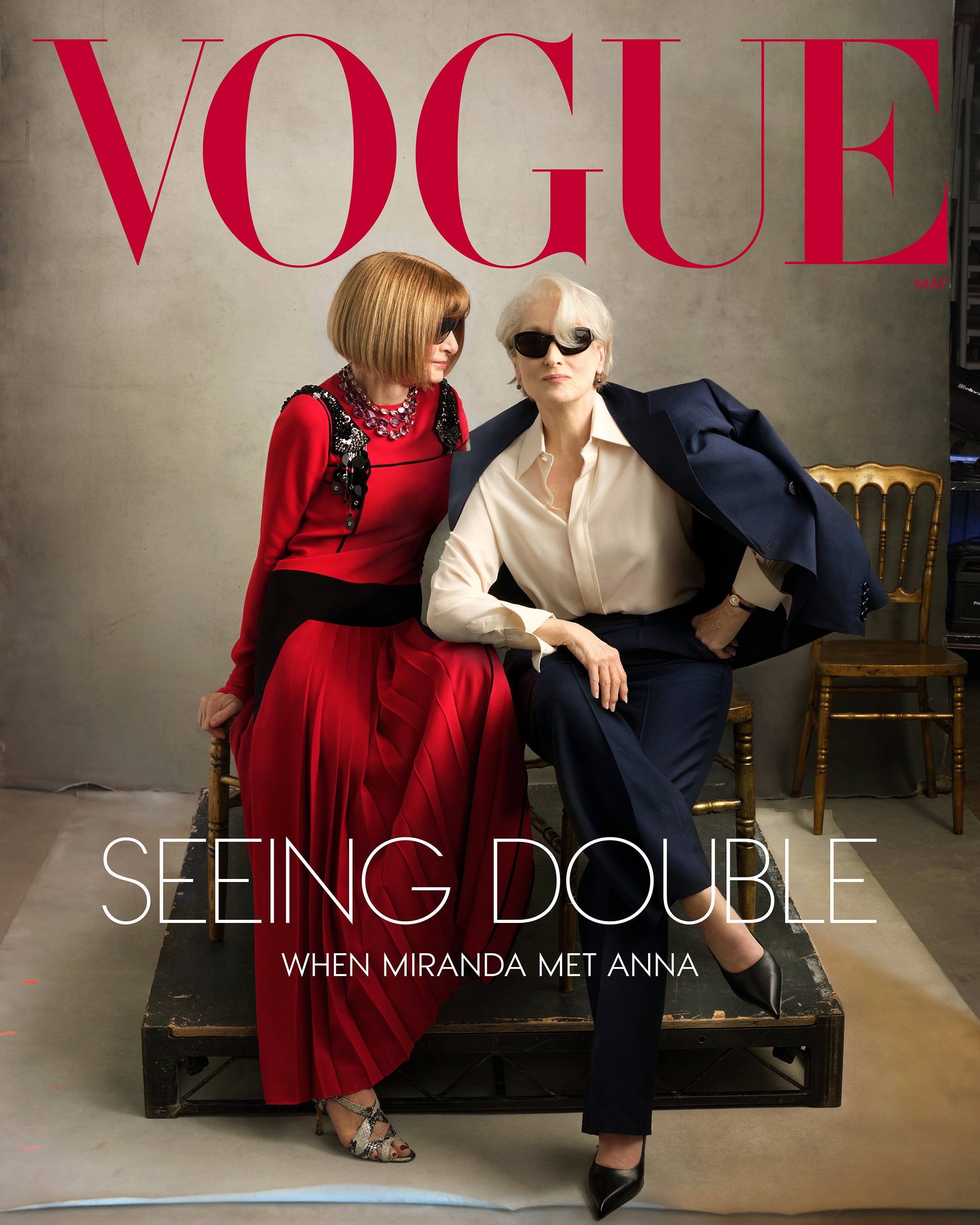 Para la edición de mayo de Vogue, Meryl Streep y Anna Wintour conversaron con la cineasta Greta Gerwig sobre moda, familia, amistad y la próxima secuela de 'El diablo viste a la moda'