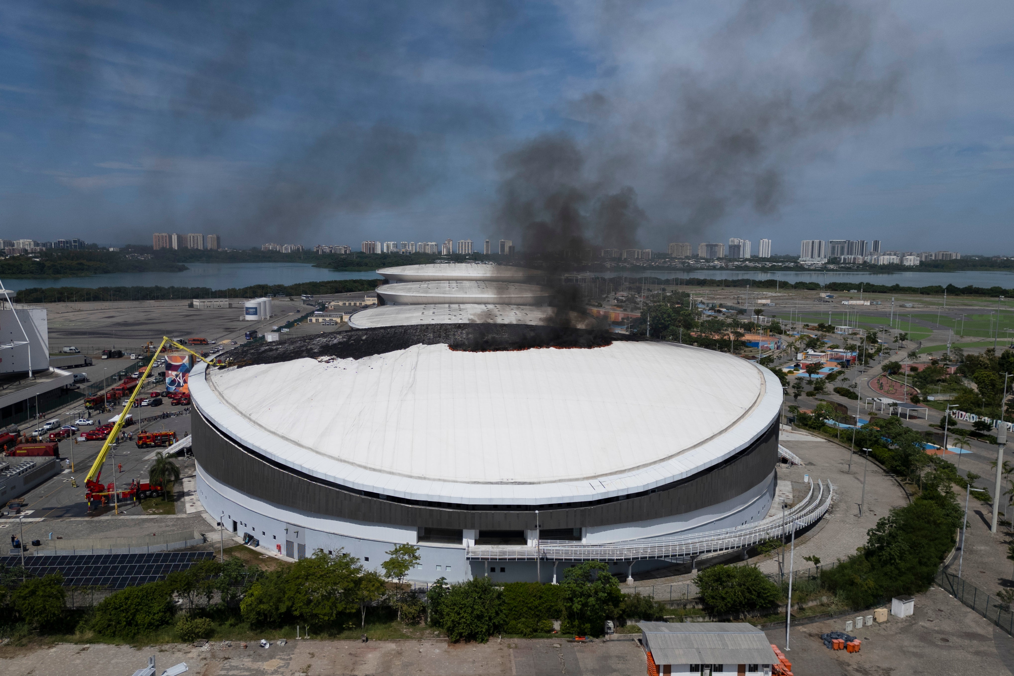 BRASIL-INCENDIO-ESTADIO OLÍMPICO