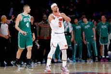 Knicks siguen vivos en puja por 2do puesto del Este; vencen a Celtics en regreso de Tatum al MSG