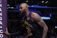 LeBron James anota 28 y guía a Lakers a paliza de 101-73 ante Suns para asegurar ventaja de locales