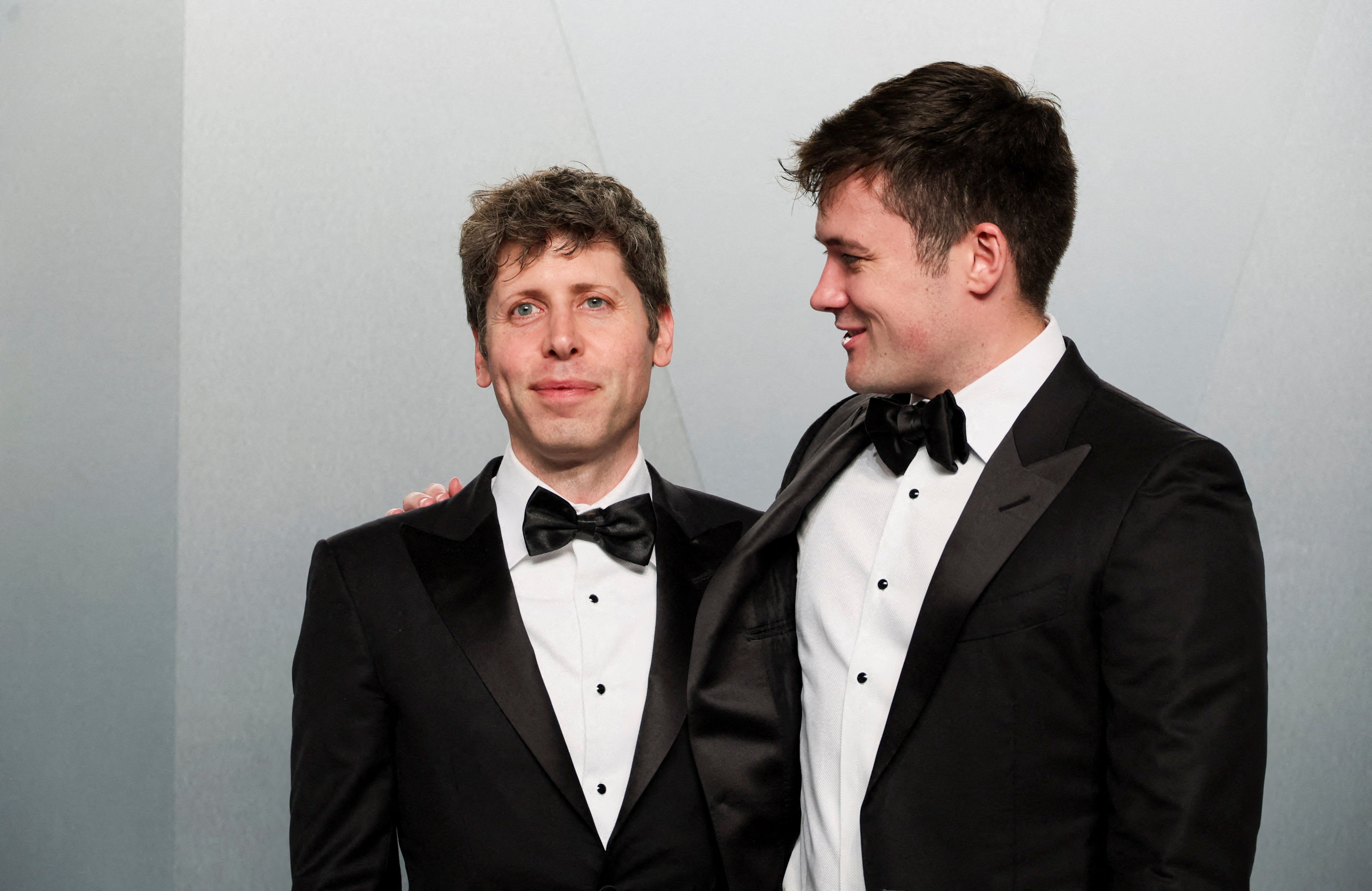 Altman en una foto junto a su esposo, Oliver Mulheri