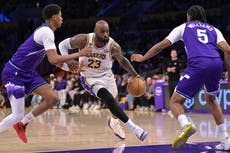 LeBron James debe cargar a Lakers ante la ausencia de Doncic y Reaves rumbo a los playoffs