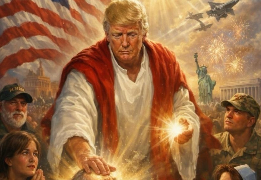 El presidente Trump compartió una imagen de sí mismo vestido como Jesús la misma noche en que criticó duramente al Papa León XIV en Truth Social.