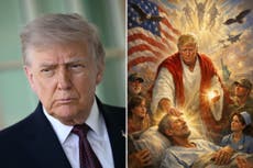 ¿La representación de Trump como Jesús es el límite para sus seguidores cristianos?