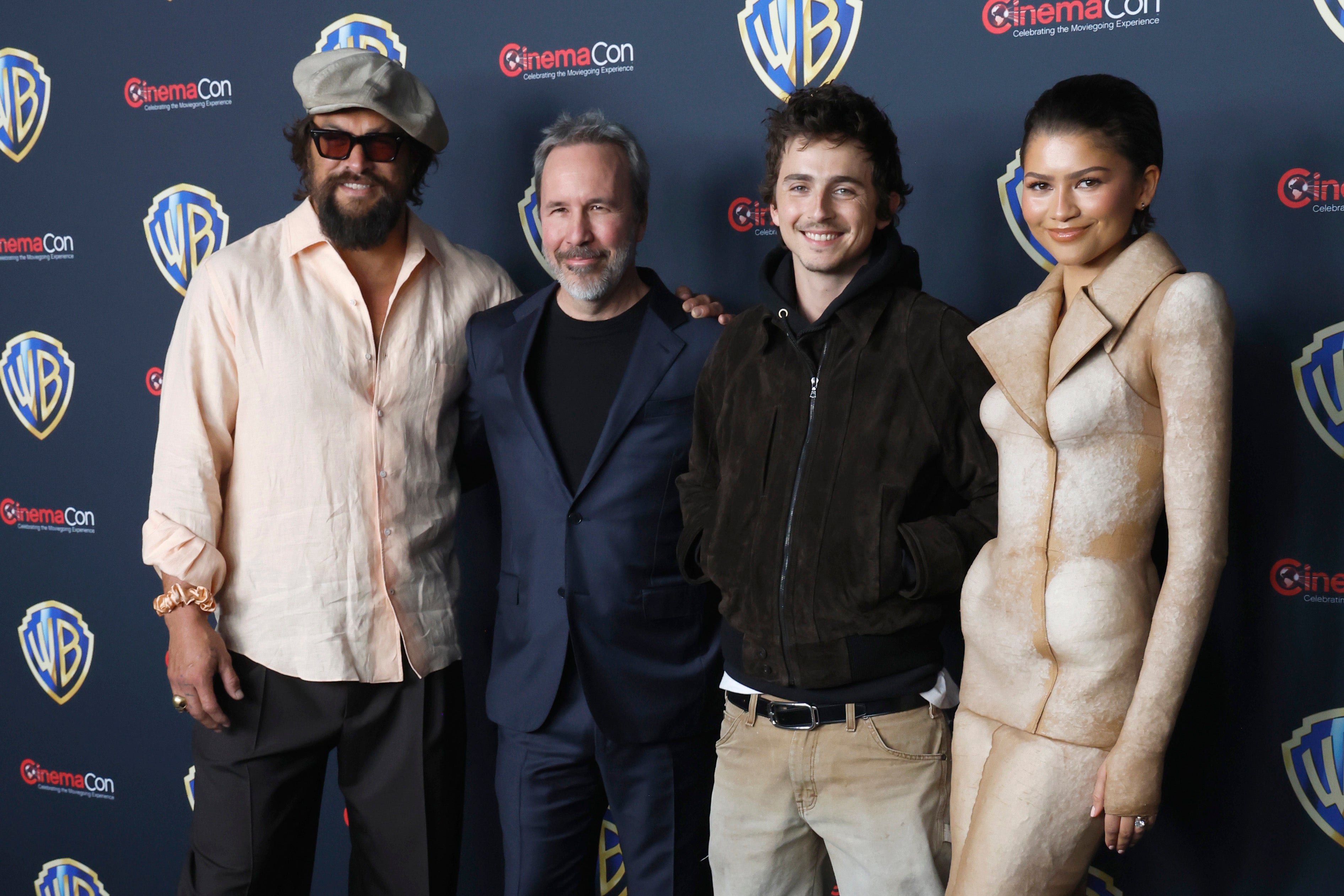 Jason Momoa, Denis Villeneuve, Timothée Chalamet y Zendaya presentan material de Duna: parte tres