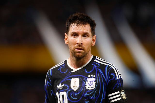 <p>Lionel Messi jugó 198 partidos con la selección argentina</p>