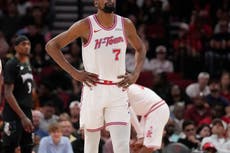 Kevin Durant se pierde el debut de playoffs de Rockets ante Lakers por lesión de rodilla