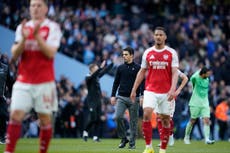Arteta dice que Arsenal está "más convencido" de ganar el título pese a caer ante Man City