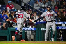 Harris II guía a unos Bravos en racha 4-2 ante unos Filis en barrida de 3 juegos