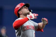 El novato Sal Stewart pega su 8vo jonrón y los Rojos vencen 6-1 a Rays para 4ta victoria seguida