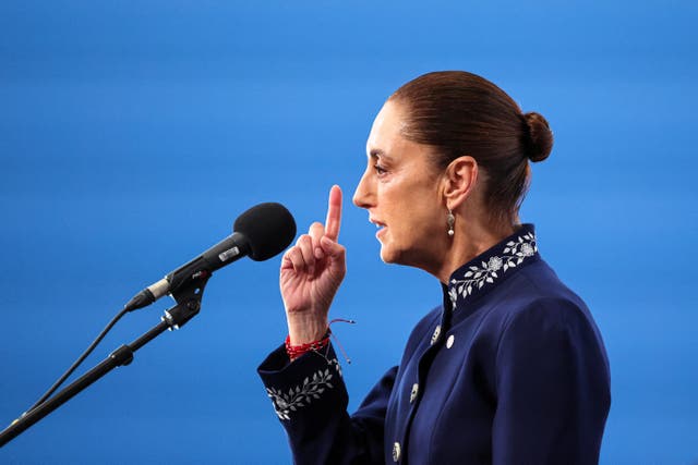 <p>Sheinbaum dijo que no sabía nada de una operación conjunta entre el gobierno de Chihuahua y Estados Unidos</p>