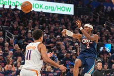 Thunder vence 120-107 a los Suns y se adelanta 2-0 en la serie de 1ra ronda del Oeste