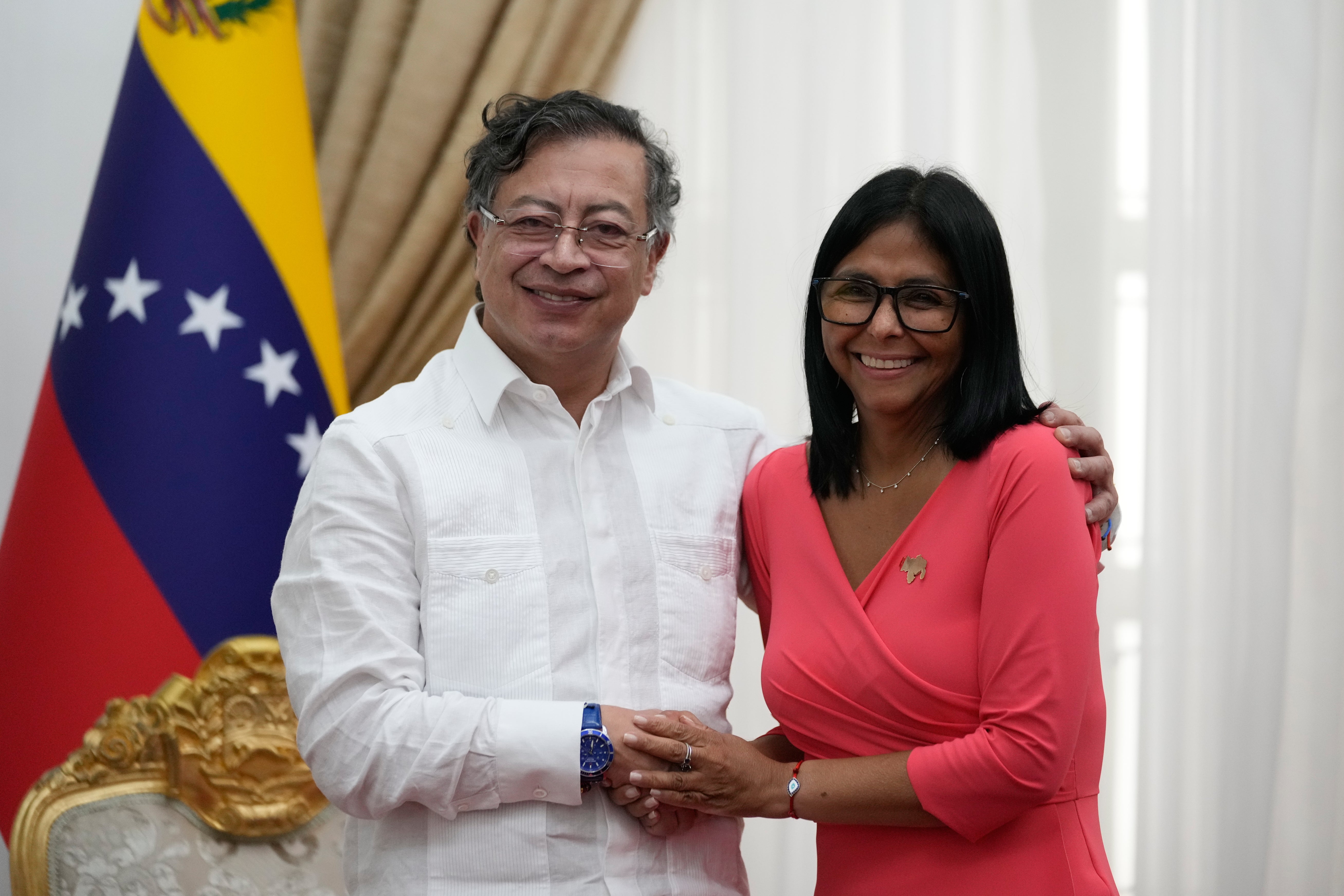 Delcy Rodríguez y Gustavo Petro se reúnen por primera vez tras la captura de Nicolás Maduro por EEUU