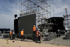 Se reanuda el montaje del escenario para concierto de Shakira en Brasil tras muerte de trabajador