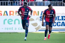 Paul Mendy firma doblete en debut como titular y Cagliari vence a Atalanta para alejarse de descenso