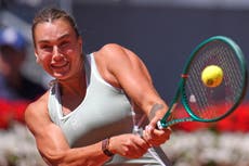 Sabalenka evita susto por virus en el Abierto de Madrid y sorpresa de Osaka; caen Gauff y Rybakina
