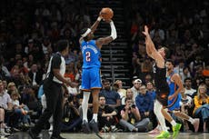 El Thunder vence 131-122 a los Suns y barre la serie de primera ronda