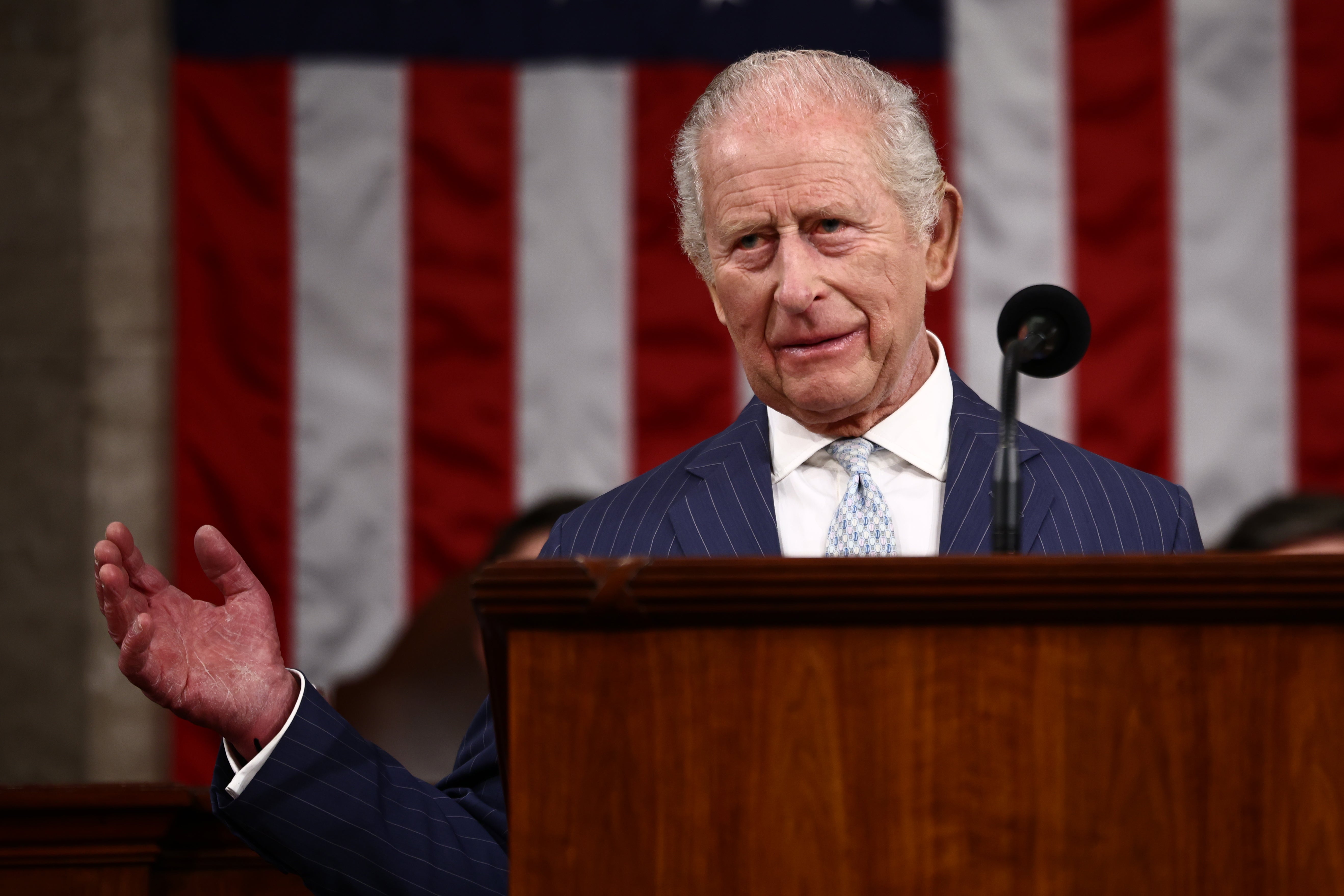 <p>Esta histórica alocución convierte a Carlos en el segundo monarca británico en hablar ante una sesión conjunta del Congreso</p>