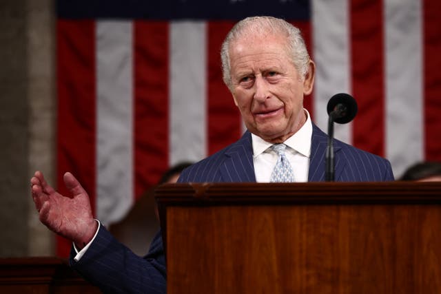 <p>Esta histórica alocución convierte a Carlos en el segundo monarca británico en hablar ante una sesión conjunta del Congreso</p>