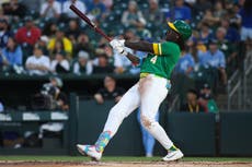 Butler pega jonrón, Kurtz extiende racha de bases por bolas y Atléticos vencen 5-2 a Reales