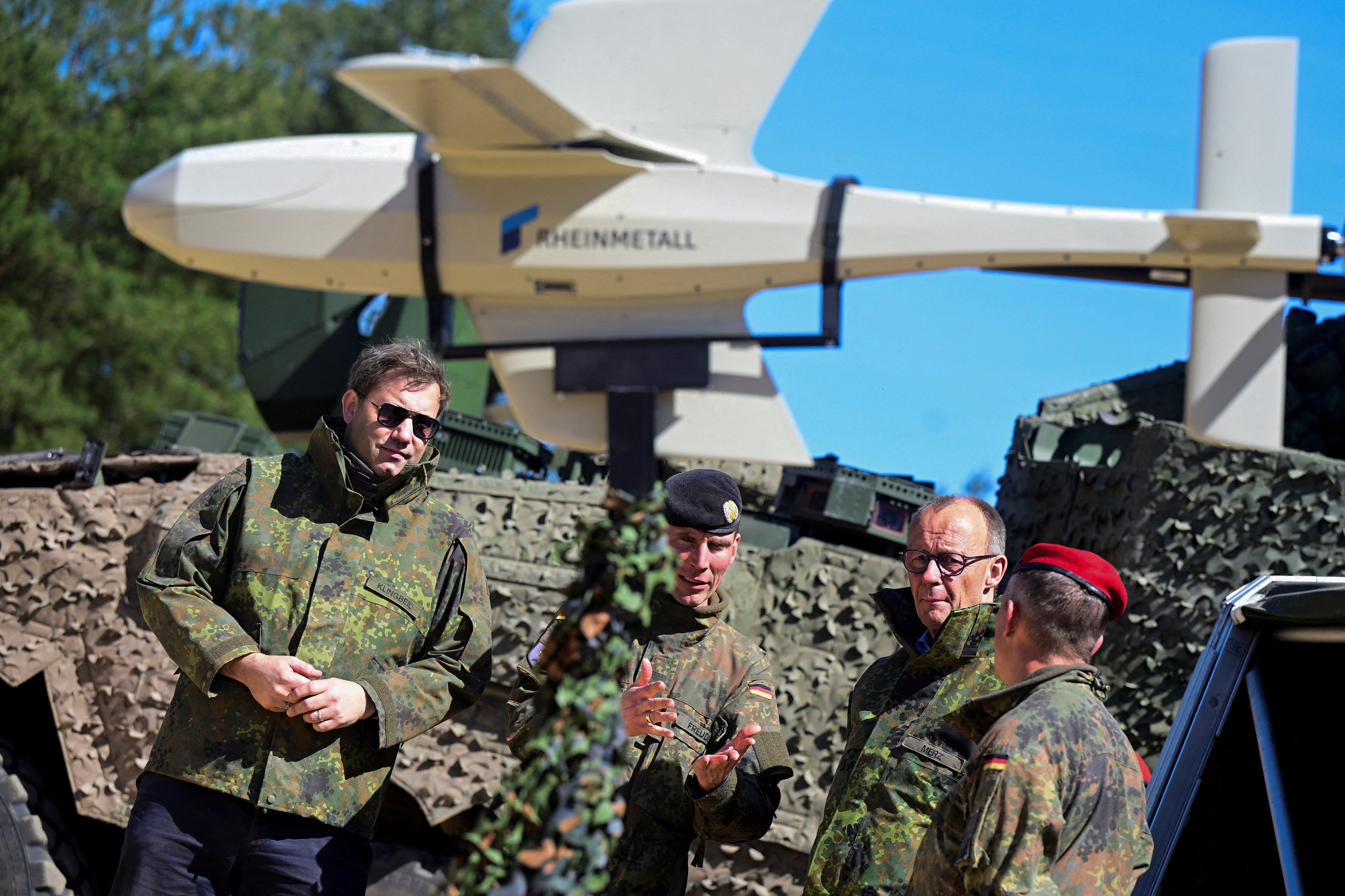 El ejército alemán se entrena en una base militar de Münster