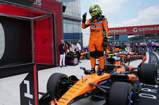 La racha de podios de Mercedes termina en Miami y McLaren logra el 1-2