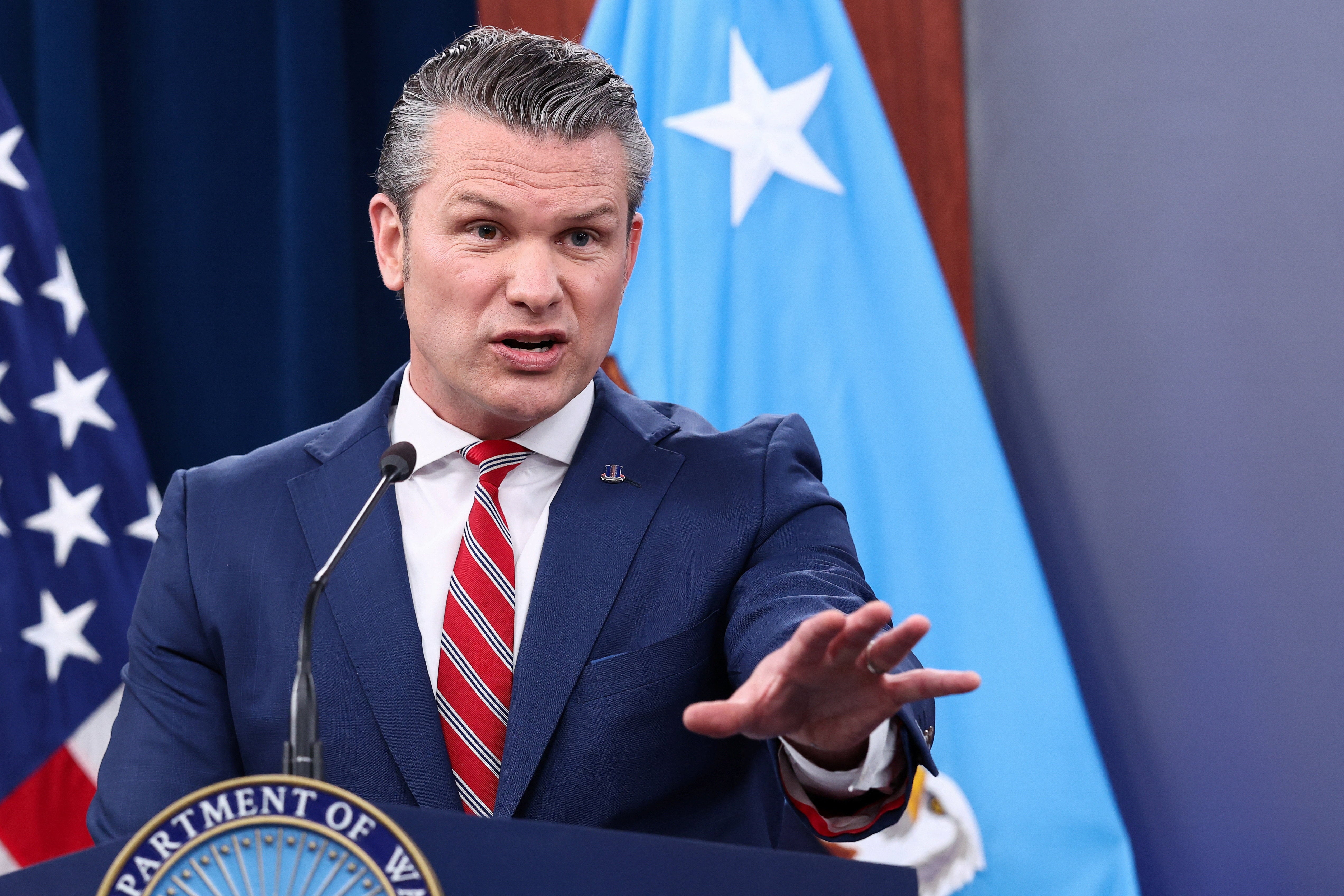 Hegseth afirmó que la guerra de EE. UU. contra Irán ha “terminado”, a pesar de que el bloqueo estadounidense sigue vigente