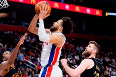Cade Cunningham anota 23, Tobias Harris logra 20 y Pistons ganan 1er partido de serie ante Cavs