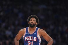 Embiid se pierde el segundo juego de 76ers ante Knicks por lesiones de tobillo y cadera