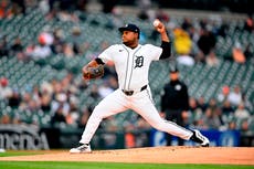 MLB suspende 5 juegos a Framber Valdez de Tigres por pelotazo a Trevor Story de Boston