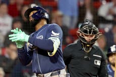 Simpson y Caminero guían a Rays a 7ma victoria seguida, 8-4 ante Medias Rojas