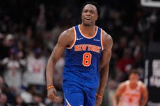 OG Anunoby de Knicks se ausentará de 3er partido ante 76ers por distensión en muslo