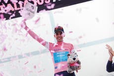 Uruguayo Guillermo Silva gana una 2da etapa del Giro marcada por choques y lidera la general