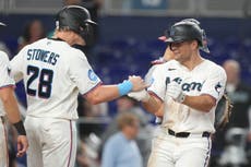 Jakob Marsee pega jonrón de 3 carreras; Marlins remontan y vencen a Nacionales 8-7