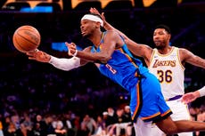 Thunder arrolla a Lakers 131-108, hila 7mo triunfo en playoffs y atisba la barrida