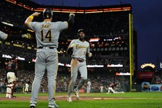 Piratas logran récord de temporada con 20 hits y vencen 13-3 a Gigantes