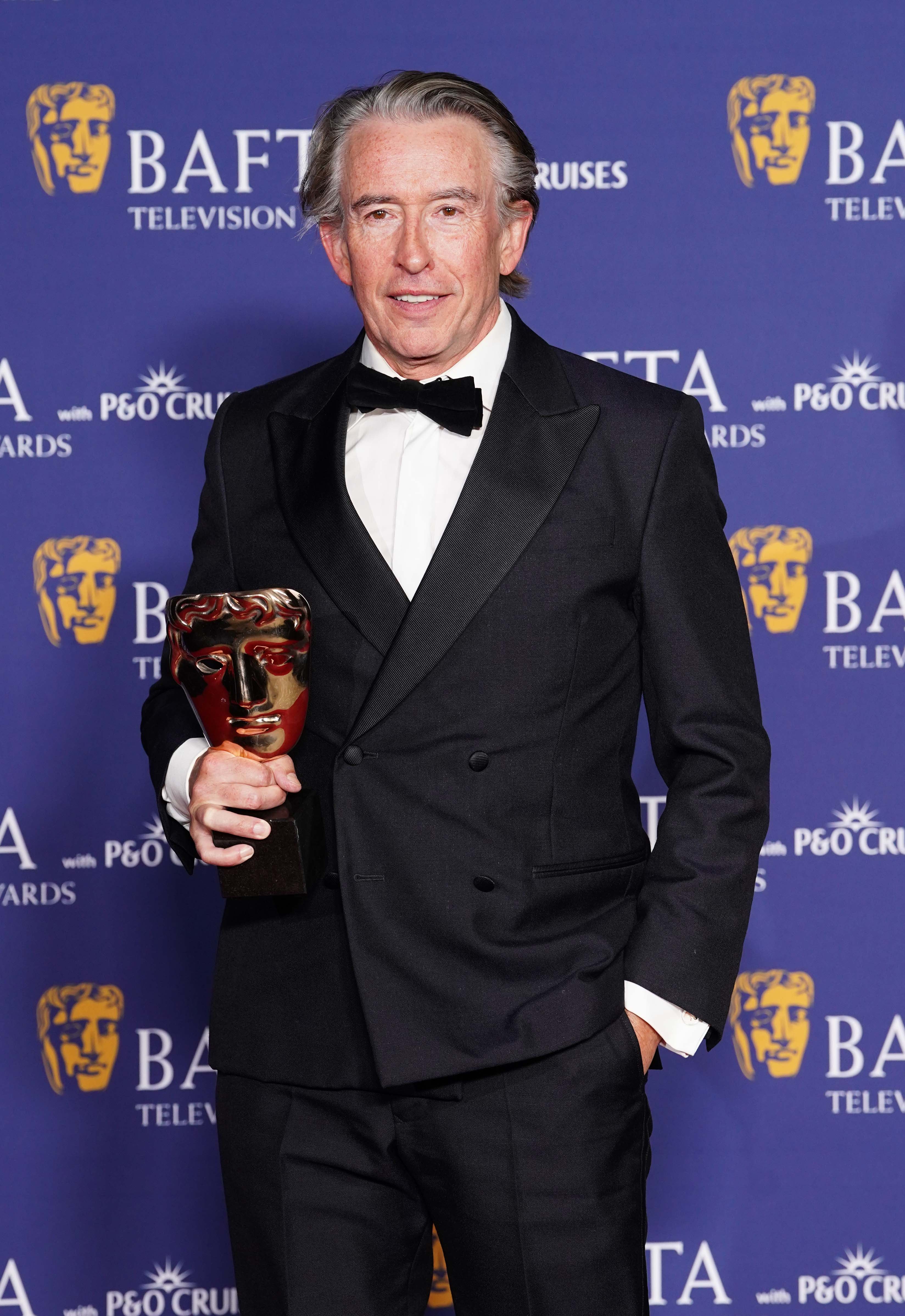 Steve Coogan ganó el premio a Mejor Actor de Comedia en los premios Bafta TV el domingo