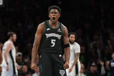 Anthony Edwards deslumbra a Timberwolves pese a recientes problemas en ambas rodillas