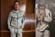Marco Rubio parece burlarse de la captura de Maduro a bordo del Air Force One