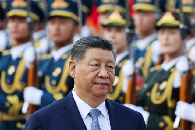 <p>El presidente de China, Xi Jinping, en el Gran Salón del Pueblo de Pekín, China, el 12 de mayo de 2026</p>