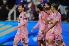 Messi aporta 2 goles y una asistencia para que Inter Miami remonte y venza 5-3 a Cincinnati