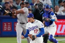 Ohtani lanza 7 entradas en blanco y Dodgers vencen 4-0 a Gigantes para cortar racha de 4 derrotas