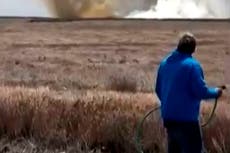 Cuatro tripulantes se eyectan a salvo tras choque de aviones durante espectáculo aéreo en Idaho