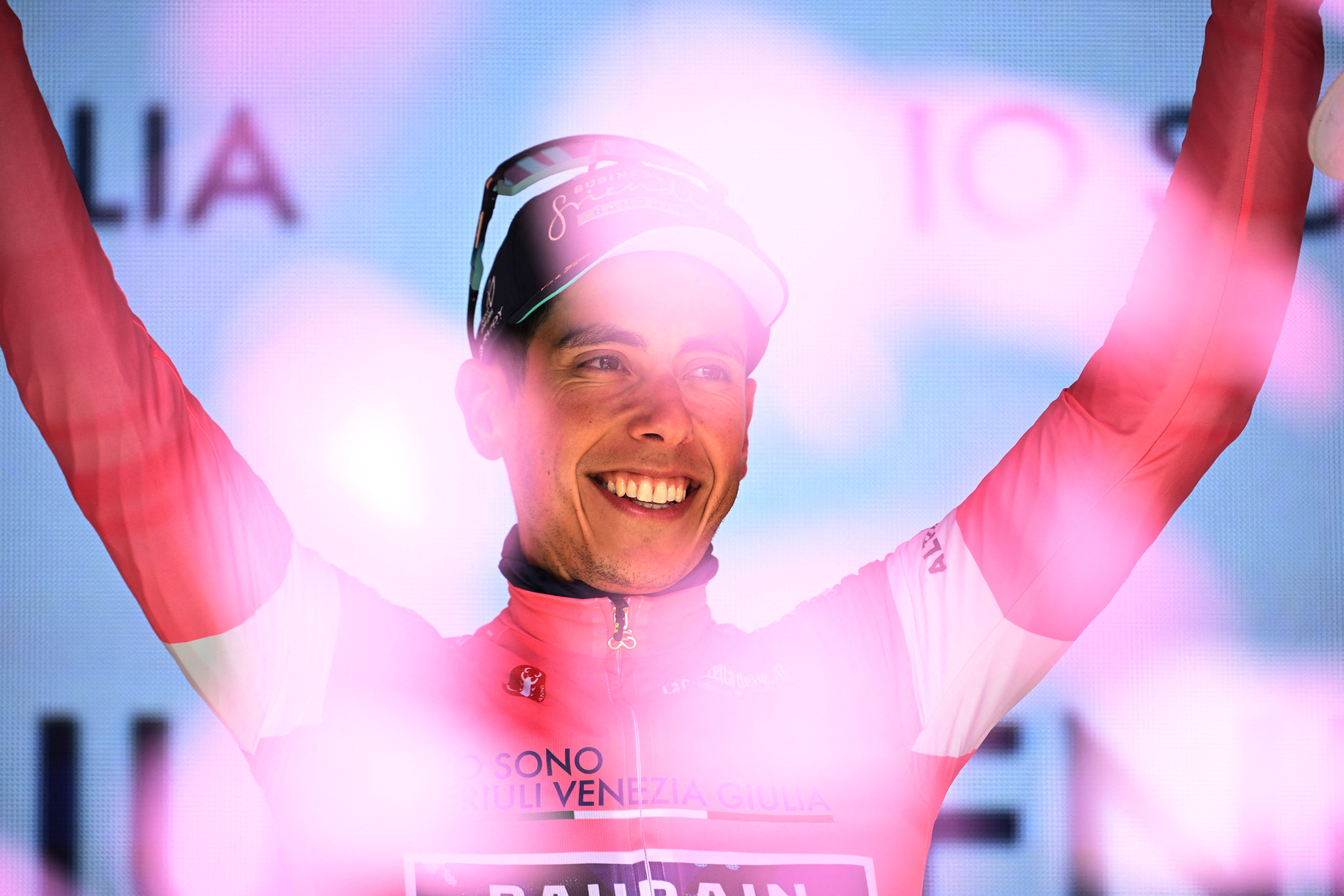 Afonso Eulálio disfruta de días soñados como líder del Giro de Italia