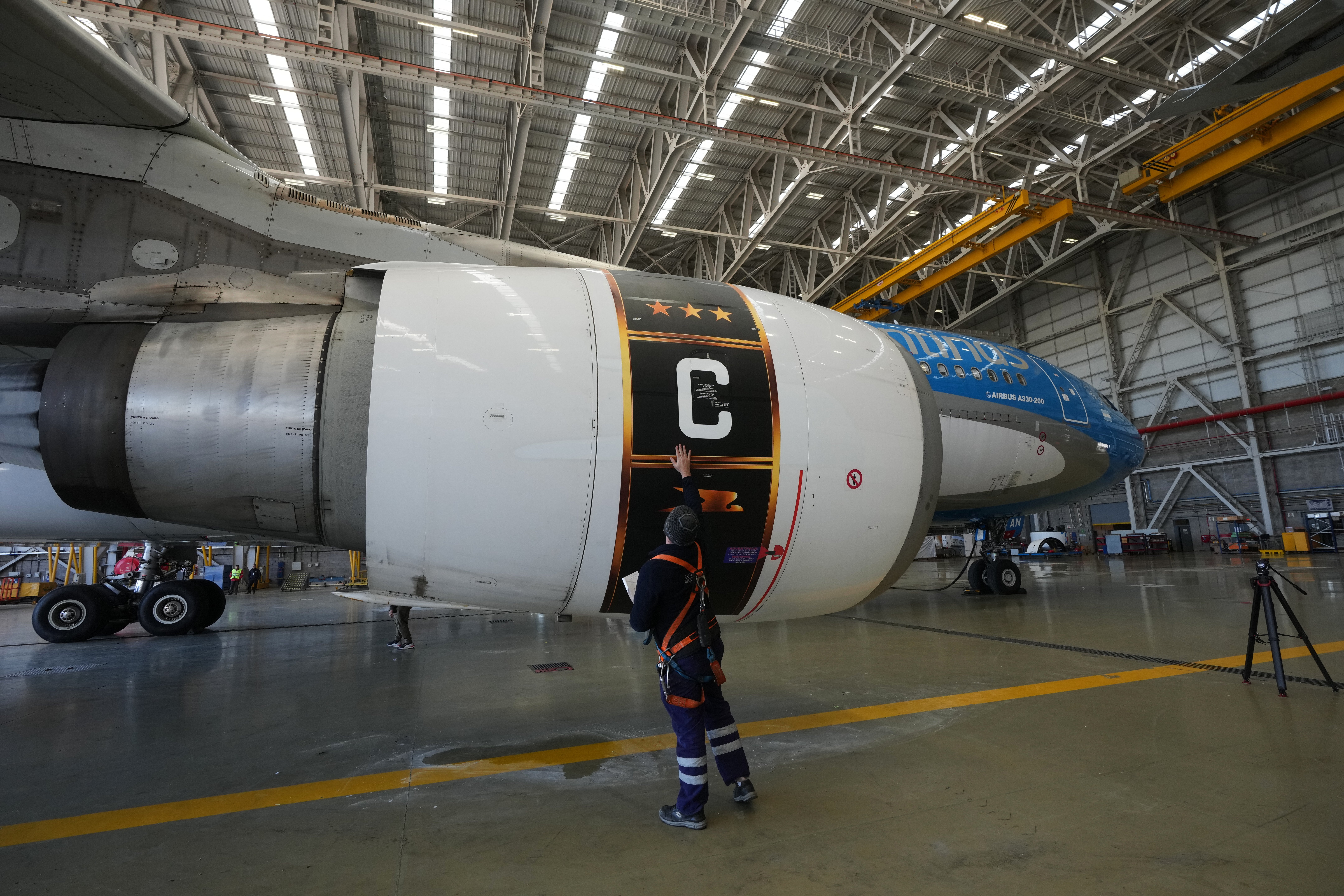 ARGENTINA-MUNDIAL-AVIÓN