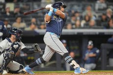 Un error en la octava arruina el regreso de Gerrit Cole y los Rays vencen 4-2 a los Yankees